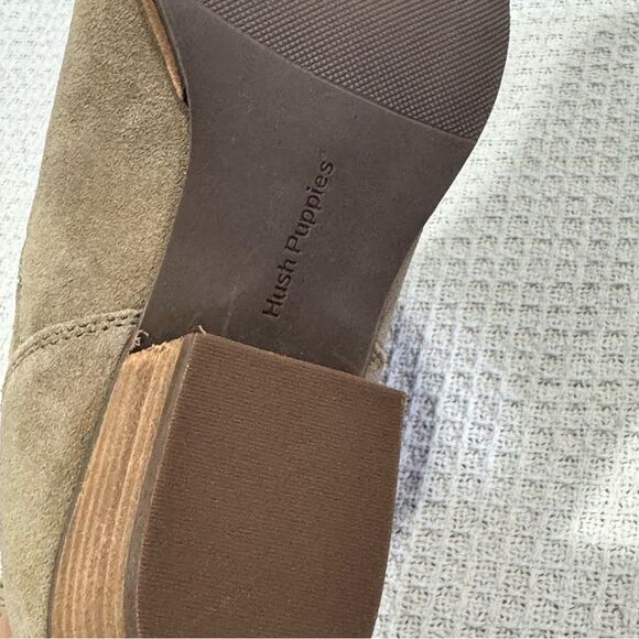 Hush Puppies Sierra Chelsea Suade Taupe Ankle Boots Women's Size 8 M New - Picture 5 of 6